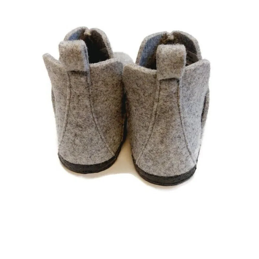 Birkenstock Andermatt Kids Slipper Bootie Size L1 EU 32 Wool Light Gray Narrow